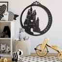 Decoración acrílica castillo con corazón