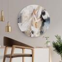 Tableau sur alu-Dibond rond Fredriksson - La tranquillité d'esprit