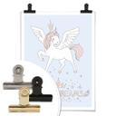 Póster Kvilis - Dulces sueños - Unicornio con corona