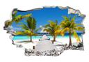 3D Wallsticker Vejen til paradis