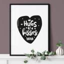 Póster Besos y abrazos