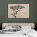Cuadro de madera Arbol minimalista en un paisaje tranquilo - Flour