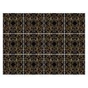 Azulejos Adhesivos Fredriksson - Art Deco Negro Oro - Lote de 12