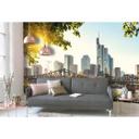 non-woven tapet FrankfurtCity fototapet Designwalls i blå og brun 