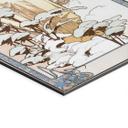 Billede Årstider: Vinter 1900 - Mucha - Alu-Dibond Panorama – print på aluminium (Alu-Dibond)