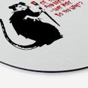 Tableau sur alu-Dibond rond Banksy - Out of bed