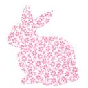 Sticker mural - Lapin 02  (motif)