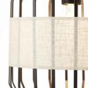 Pendelleuchte Nino, braun, 124 x 129 cm, Textil Pendelleuchte
