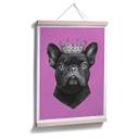 Plakat - Korenkova - King French Bulldog Pink