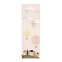 Póster de tela Globos aerostáticos de colores en el cielo - Lisboa - Panorama