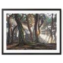 Póster Bosque sagrado de pinos - Ryu