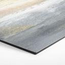 Hexagon Dibond Goudgrijs landschap van penseelstreken - Hobday