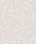 Papel pintado no tejido hojas naturaleza floral mate en gris