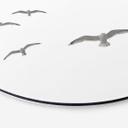 Tableau sur alu-Dibond rond Mouettes dans le ciel