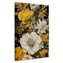 Cuadro lienzo Flores - Esplendor de flores en ocre - Jaszke