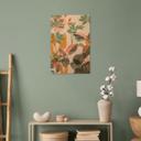 Cuadro de madera con plantas tropicales - Goed Blauw