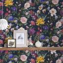 Livingwalls Vliestapete Jette 5 tropisch floral natürlich blau, grün, rot