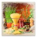 Cuadro de madera cocina italiana - 40x41,5 cm