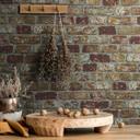 Sten-effekt tapet, non-woven brun, beige 