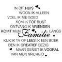 Muursticker In dit huis 3