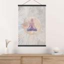 Póster de tela - Meditación en luz dorada - Manovski