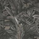 Elegante papel pintado de hojas en gris - Elegante papel pintado no tejido con follaje para interiores modernos