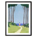 Póster Paseo con vistas al mar - Ríos