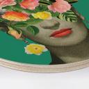 Cuadro de madera Frida Floral - Frida Floral Studio - Redondo