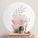 Vinilo decorativo Planta - Delicada belleza de la naturaleza redonda - Musgo