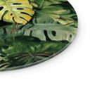 Glasbillede - Jungleplanter - Jaszke - Rund