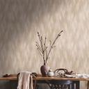 Papel pintado no tejido de estilo sueco beige - papel pintado gráfico escandinavo para salón, dormitorio