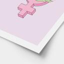 Póster Signo de Venus con flores
