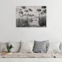 Canvasbillede, Fugle i en dam