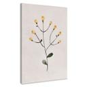 Lienzo Planta delicada con flores amarillas - Goed Blauw