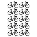 Muursticker set fietsen