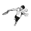 Sticker mural - Joueur de tennis