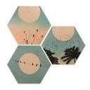Hexagon Hout - Kubistika - Moon