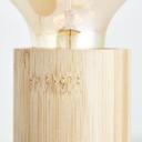 Strahlerrohr Rafael, braun, 49 x 14 cm, Bambus Holz-spotleuchte
