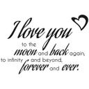 Wallsticker -  To the Moon and back...