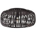 Deckenleuchte Willi, braun, 23,5 x 51 cm, Bambus Lampe