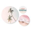 Tableau sur alu-Dibond rond Sisi & Seb Ensemble de sentiments d'été (set 3 pièces)
