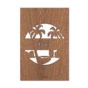 Cuadro decorativo de caoba - Travel Beach