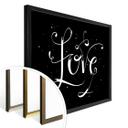 Póster Handlettering Love - negativo negro