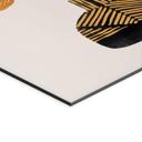 Fototapet Gylden gren med blade - Cats & Dotz – print på aluminium (Alu-Dibond)