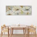 Canvasbillede, Tre blomster og en knop