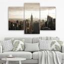 3 stykke lærredstryk, New York City Panorama