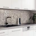 Küchenrückwand Spritzschutz Steinoptik Terrazzo Dunkel - Folie oder Aluverbund