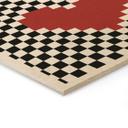 Cuadro de madera Ilusión óptica: Corazón al estilo pixel - Kerr-Dineen