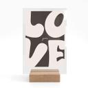 Love you Retro Letters bordstativ