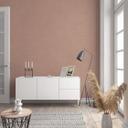 Non-woven tapet med moderne ensfarvet look og tekstur i brun ensfarvet